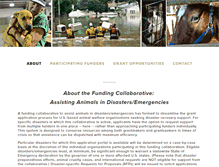 Tablet Screenshot of animaldisasterfunding.org